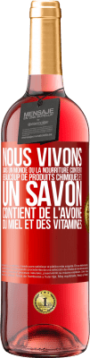 29,95 € Envoi gratuit | Vin rosé Édition ROSÉ Nous vivons dans un monde où la nourriture contient beaucoup de produits chimiques et un savon contient de l'avoine, du miel et Étiquette Rouge. Étiquette personnalisable Vin jeune Récolte 2024 Tempranillo