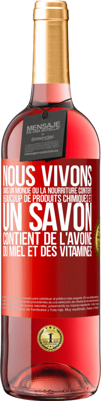 29,95 € Envoi gratuit | Vin rosé Édition ROSÉ Nous vivons dans un monde où la nourriture contient beaucoup de produits chimiques et un savon contient de l'avoine, du miel et Étiquette Rouge. Étiquette personnalisable Vin jeune Récolte 2024 Tempranillo