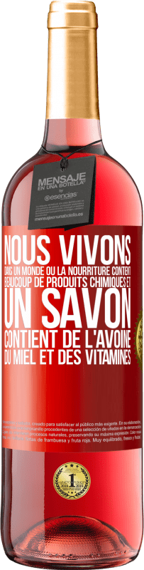29,95 € Envoi gratuit | Vin rosé Édition ROSÉ Nous vivons dans un monde où la nourriture contient beaucoup de produits chimiques et un savon contient de l'avoine, du miel et Étiquette Rouge. Étiquette personnalisable Vin jeune Récolte 2025 Tempranillo