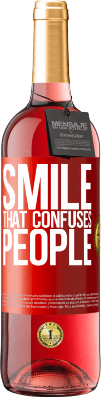 29,95 € Free Shipping | Rosé Wine ROSÉ Edition Smile, that confuses people Red Label. Customizable label Young wine Harvest 2023 Tempranillo