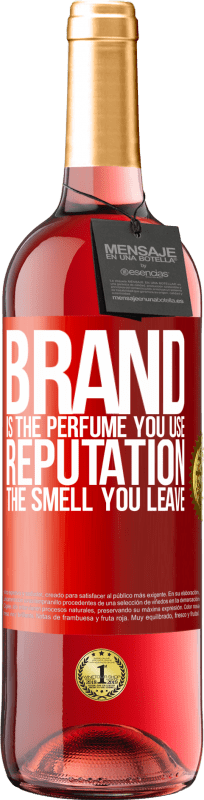 29,95 € 免费送货 | 桃红葡萄酒 ROSÉ版 品牌是您使用的香水。声誉，你留下的气味 红色标签. 可自定义的标签 青年酒 收成 2023 Tempranillo