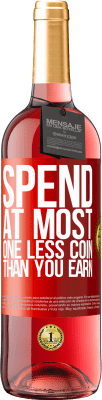 29,95 € Free Shipping | Rosé Wine ROSÉ Edition Spend, at most, one less coin than you earn Red Label. Customizable label Young wine Harvest 2025 Tempranillo