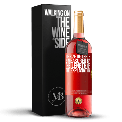 «The size of the lie is measured by the length of the explanation» ROSÉ Edition