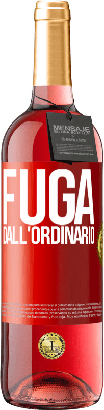 29,95 € Spedizione Gratuita | Vino rosato Edizione ROSÉ Fuga dall'ordinario Etichetta Rossa. Etichetta personalizzabile Vino giovane Raccogliere 2024 Tempranillo