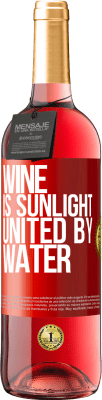 29,95 € Free Shipping | Rosé Wine ROSÉ Edition Wine is sunlight, united by water Red Label. Customizable label Young wine Harvest 2024 Tempranillo