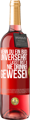 29,95 € Kostenloser Versand | Roséwein ROSÉ Ausgabe Wenn du ein Buch unversehrt lässt, bist du nie drinnen gewesen Rote Markierung. Anpassbares Etikett Junger Wein Ernte 2024 Tempranillo