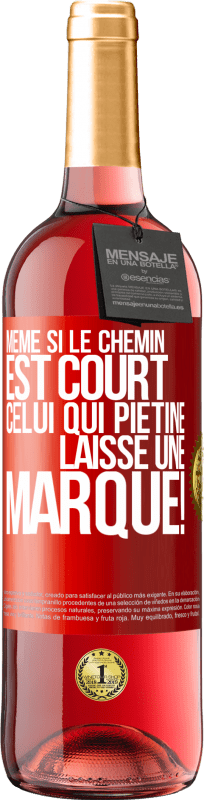 29,95 € Envoi gratuit | Vin rosé Édition ROSÉ Même si le chemin est court. Celui qui piétine, laisse une marque! Étiquette Rouge. Étiquette personnalisable Vin jeune Récolte 2024 Tempranillo