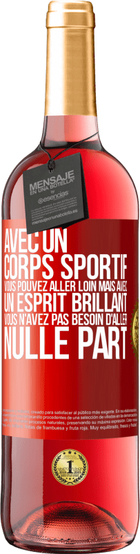 29,95 € Envoi gratuit | Vin rosé Édition ROSÉ Avec un corps sportif, vous pouvez aller loin, mais avec un esprit brillant vous n'avez pas besoin d'aller nulle part Étiquette Rouge. Étiquette personnalisable Vin jeune Récolte 2024 Tempranillo