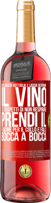 29,95 € Spedizione Gratuita | Vino rosato Edizione ROSÉ Apri questa bottiglia e lascia respirare il vino. Se sospetti di non respirare, prendi il flacone per il collo e fallo bocca Etichetta Rossa. Etichetta personalizzabile Vino giovane Raccogliere 2023 Tempranillo