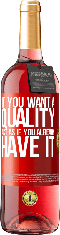 29,95 € 免费送货 | 桃红葡萄酒 ROSÉ版 如果您想要一种品质，就好像已经拥有了一样 红色标签. 可自定义的标签 青年酒 收成 2023 Tempranillo