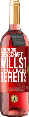 29,95 € Kostenloser Versand | Roséwein ROSÉ Ausgabe Wenn du eine Eigenschaft willst, tu so, als hättest du sie bereits Rote Markierung. Anpassbares Etikett Junger Wein Ernte 2024 Tempranillo