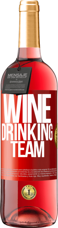 29,95 € Envio grátis | Vinho rosé Edição ROSÉ Wine drinking team Etiqueta Vermelha. Etiqueta personalizável Vinho jovem Colheita 2023 Tempranillo