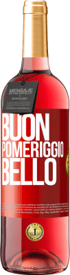 29,95 € Spedizione Gratuita | Vino rosato Edizione ROSÉ Buon pomeriggio, bello Etichetta Rossa. Etichetta personalizzabile Vino giovane Raccogliere 2025 Tempranillo