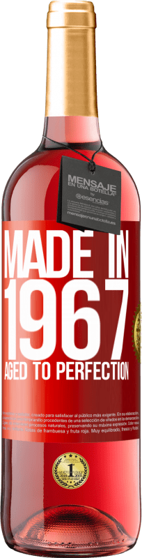29,95 € 免费送货 | 桃红葡萄酒 ROSÉ版 1967年制造。陈年至完美 红色标签. 可自定义的标签 青年酒 收成 2023 Tempranillo