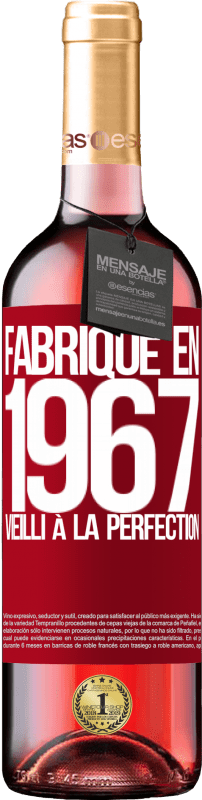 29,95 € Envoi gratuit | Vin rosé Édition ROSÉ Fabriqué en 1967. Vieilli à la perfection Étiquette Rouge. Étiquette personnalisable Vin jeune Récolte 2025 Tempranillo