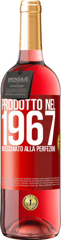 29,95 € Spedizione Gratuita | Vino rosato Edizione ROSÉ Prodotto nel 1967. Invecchiato alla perfezione Etichetta Rossa. Etichetta personalizzabile Vino giovane Raccogliere 2023 Tempranillo