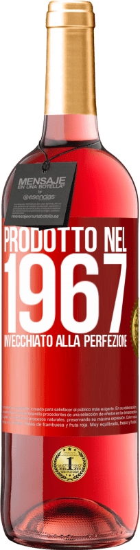 29,95 € Spedizione Gratuita | Vino rosato Edizione ROSÉ Prodotto nel 1967. Invecchiato alla perfezione Etichetta Rossa. Etichetta personalizzabile Vino giovane Raccogliere 2024 Tempranillo