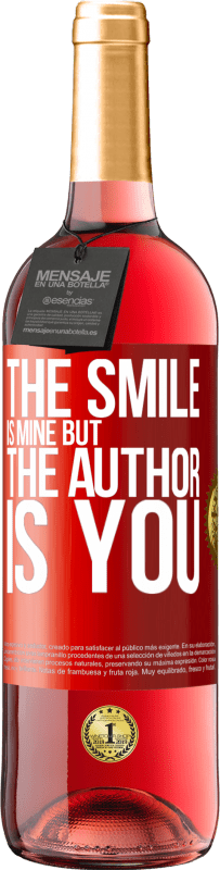 29,95 € Free Shipping | Rosé Wine ROSÉ Edition The smile is mine, but the author is you Red Label. Customizable label Young wine Harvest 2025 Tempranillo