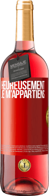 29,95 € Envoi gratuit | Vin rosé Édition ROSÉ Heureusement, je m'appartiens Étiquette Rouge. Étiquette personnalisable Vin jeune Récolte 2024 Tempranillo