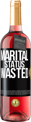 29,95 € Free Shipping | Rosé Wine ROSÉ Edition Marital status: wasted Black Label. Customizable label Young wine Harvest 2024 Tempranillo