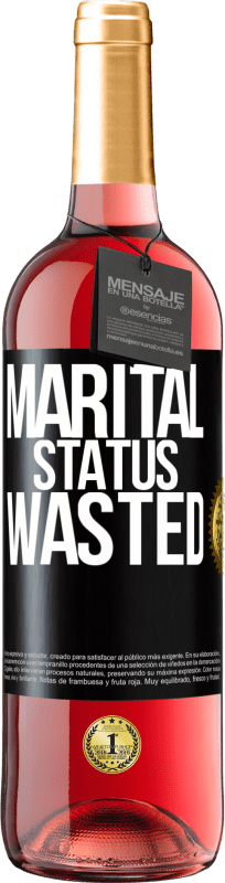 29,95 € Free Shipping | Rosé Wine ROSÉ Edition Marital status: wasted Black Label. Customizable label Young wine Harvest 2023 Tempranillo