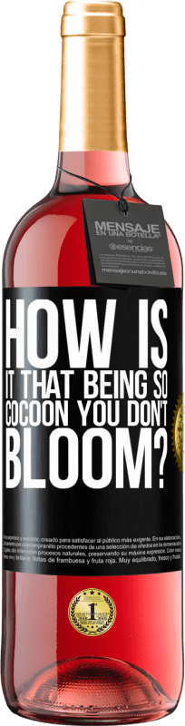 29,95 € Free Shipping | Rosé Wine ROSÉ Edition how is it that being so cocoon you don't bloom? Black Label. Customizable label Young wine Harvest 2024 Tempranillo