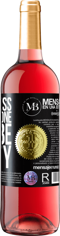 29,95 € Free Shipping | Rosé Wine ROSÉ Edition Loneliness not be alone, it is be empty Black Label. Customizable label Young wine Harvest 2022 Tempranillo