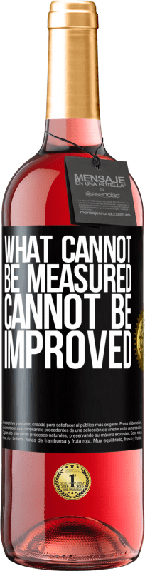 29,95 € Free Shipping | Rosé Wine ROSÉ Edition What cannot be measured cannot be improved Black Label. Customizable label Young wine Harvest 2024 Tempranillo