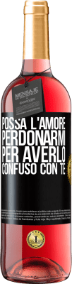 29,95 € Spedizione Gratuita | Vino rosato Edizione ROSÉ Possa l'amore perdonarmi per averlo confuso con te Etichetta Nera. Etichetta personalizzabile Vino giovane Raccogliere 2024 Tempranillo