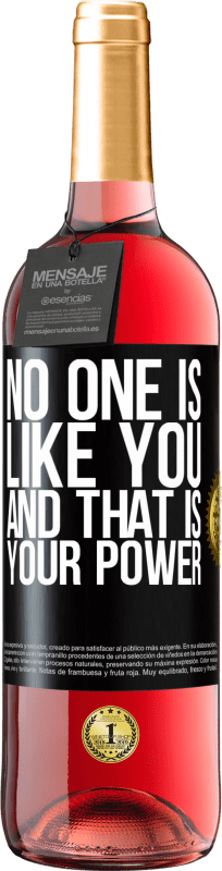 29,95 € Free Shipping | Rosé Wine ROSÉ Edition No one is like you, and that is your power Black Label. Customizable label Young wine Harvest 2023 Tempranillo