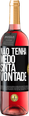 29,95 € Envio grátis | Vinho rosé Edição ROSÉ Não tenha medo, sinta vontade Etiqueta Preta. Etiqueta personalizável Vinho jovem Colheita 2024 Tempranillo