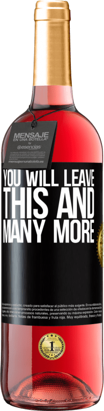 29,95 € 免费送货 | 桃红葡萄酒 ROSÉ版 您将离开此等等 黑标. 可自定义的标签 青年酒 收成 2025 Tempranillo