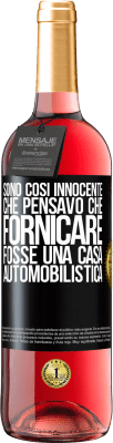 29,95 € Spedizione Gratuita | Vino rosato Edizione ROSÉ Sono così innocente che pensavo che fornicare fosse una casa automobilistica Etichetta Nera. Etichetta personalizzabile Vino giovane Raccogliere 2024 Tempranillo