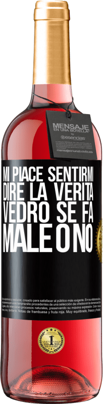 29,95 € Spedizione Gratuita | Vino rosato Edizione ROSÉ Mi piace sentirmi dire la verità, vedrò se fa male o no Etichetta Nera. Etichetta personalizzabile Vino giovane Raccogliere 2025 Tempranillo