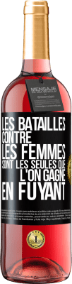 29,95 € Envoi gratuit | Vin rosé Édition ROSÉ Les batailles contre les femmes sont les seules que l'on gagne en fuyant Étiquette Noire. Étiquette personnalisable Vin jeune Récolte 2024 Tempranillo