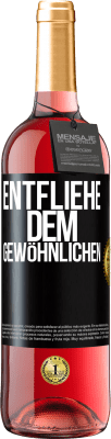 29,95 € Kostenloser Versand | Roséwein ROSÉ Ausgabe Entfliehe dem Gewöhnlichen Schwarzes Etikett. Anpassbares Etikett Junger Wein Ernte 2024 Tempranillo