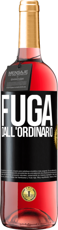 29,95 € Spedizione Gratuita | Vino rosato Edizione ROSÉ Fuga dall'ordinario Etichetta Nera. Etichetta personalizzabile Vino giovane Raccogliere 2024 Tempranillo