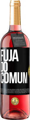 29,95 € Envio grátis | Vinho rosé Edição ROSÉ Fuja do comum Etiqueta Preta. Etiqueta personalizável Vinho jovem Colheita 2024 Tempranillo