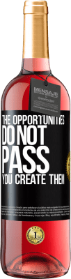 29,95 € Free Shipping | Rosé Wine ROSÉ Edition The opportunities do not pass. You create them Black Label. Customizable label Young wine Harvest 2023 Tempranillo