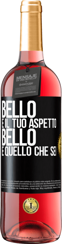 29,95 € Spedizione Gratuita | Vino rosato Edizione ROSÉ Bello è il tuo aspetto, bello è quello che sei Etichetta Nera. Etichetta personalizzabile Vino giovane Raccogliere 2024 Tempranillo