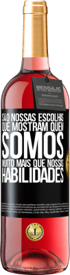 29,95 € Envio grátis | Vinho rosé Edição ROSÉ São nossas escolhas que mostram quem somos, muito mais que nossas habilidades Etiqueta Preta. Etiqueta personalizável Vinho jovem Colheita 2023 Tempranillo