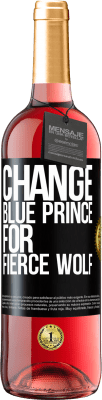 29,95 € 免费送货 | 桃红葡萄酒 ROSÉ版 将蓝王子换成凶猛的狼 黑标. 可自定义的标签 青年酒 收成 2023 Tempranillo