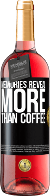 29,95 € Free Shipping | Rosé Wine ROSÉ Edition Memories reveal more than coffee Black Label. Customizable label Young wine Harvest 2024 Tempranillo