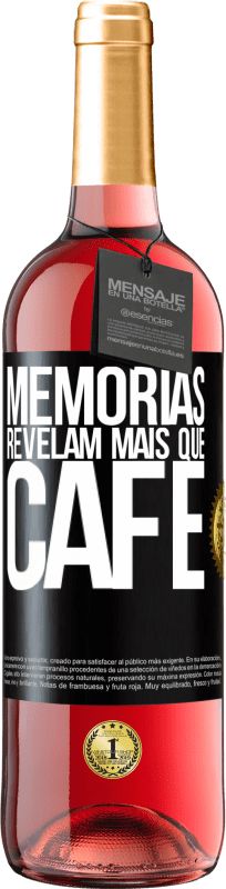 29,95 € Envio grátis | Vinho rosé Edição ROSÉ Memórias revelam mais que café Etiqueta Preta. Etiqueta personalizável Vinho jovem Colheita 2023 Tempranillo