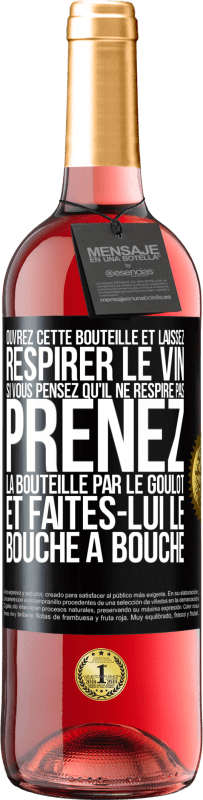 29,95 € Envoi gratuit | Vin rosé Édition ROSÉ Ouvrez cette bouteille et laissez respirer le vin. Si vous pensez qu'il ne respire pas prenez la bouteille par le goulot et fait Étiquette Noire. Étiquette personnalisable Vin jeune Récolte 2024 Tempranillo