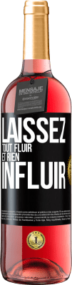 29,95 € Envoi gratuit | Vin rosé Édition ROSÉ Laissez tout fluir et rien influir Étiquette Noire. Étiquette personnalisable Vin jeune Récolte 2023 Tempranillo