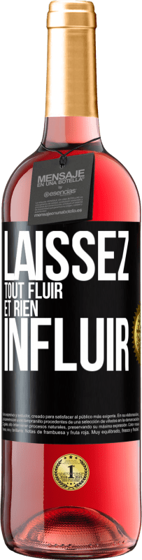 29,95 € Envoi gratuit | Vin rosé Édition ROSÉ Laissez tout fluir et rien influir Étiquette Noire. Étiquette personnalisable Vin jeune Récolte 2024 Tempranillo