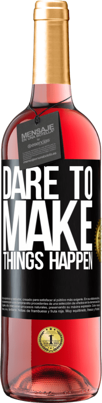 29,95 € Free Shipping | Rosé Wine ROSÉ Edition Dare to make things happen Black Label. Customizable label Young wine Harvest 2023 Tempranillo