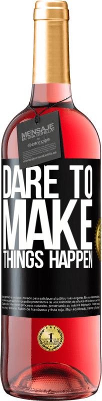 29,95 € Free Shipping | Rosé Wine ROSÉ Edition Dare to make things happen Black Label. Customizable label Young wine Harvest 2024 Tempranillo