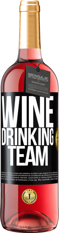 29,95 € Free Shipping | Rosé Wine ROSÉ Edition Wine drinking team Black Label. Customizable label Young wine Harvest 2024 Tempranillo